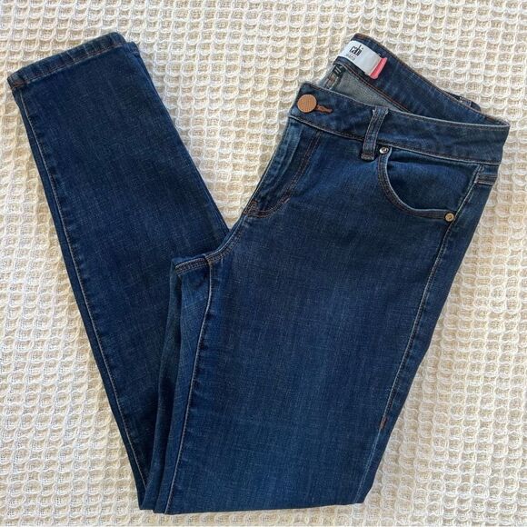 Cabi #5493 Rinse Skinny Dark Wash Stretch Mid-rise Denim Jeans Size 8 - Picture 12 of 14